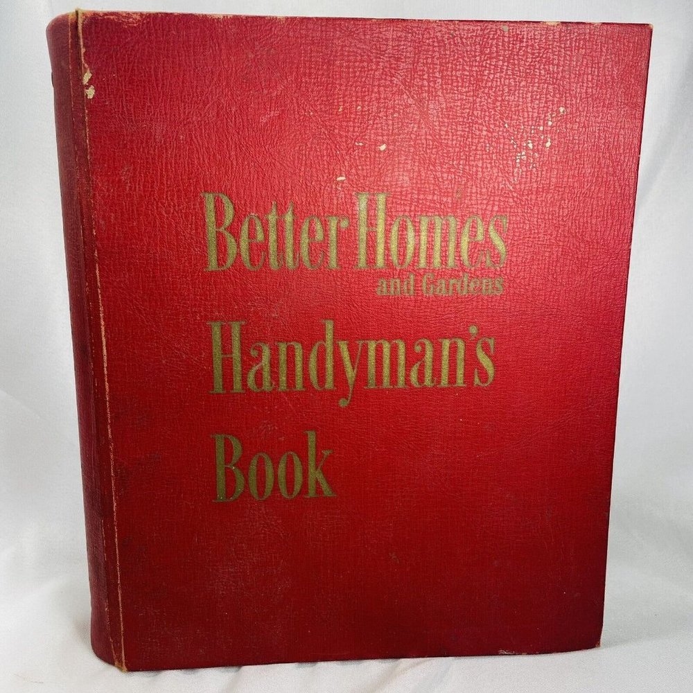 Better Homes and Gardens HANDYMAN'S BOOK 1951 Red 5 Ring Binder Vintage Smell